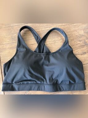Ideology Black Racerback Support Sports Bra